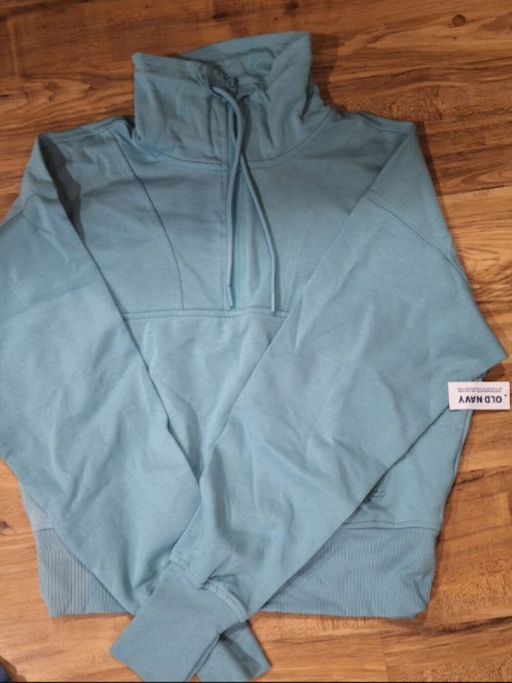 Blue 3/4 Zip Athletic Jacket